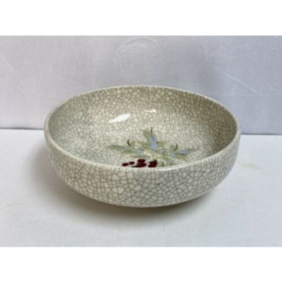 Antique Qing Dynasty Crackle Glaze Hand Painted Pottery‎ Bowl Great Condition! - Picture 3 of 12